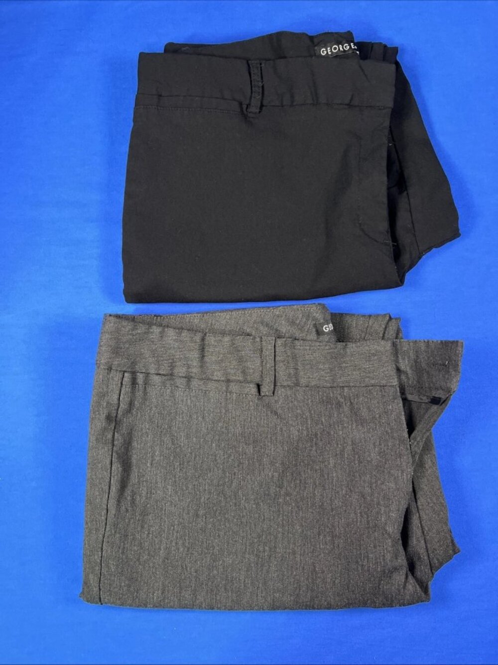 George Heather Gray And Black Pair Of Woman’s Dress Pants Size 16